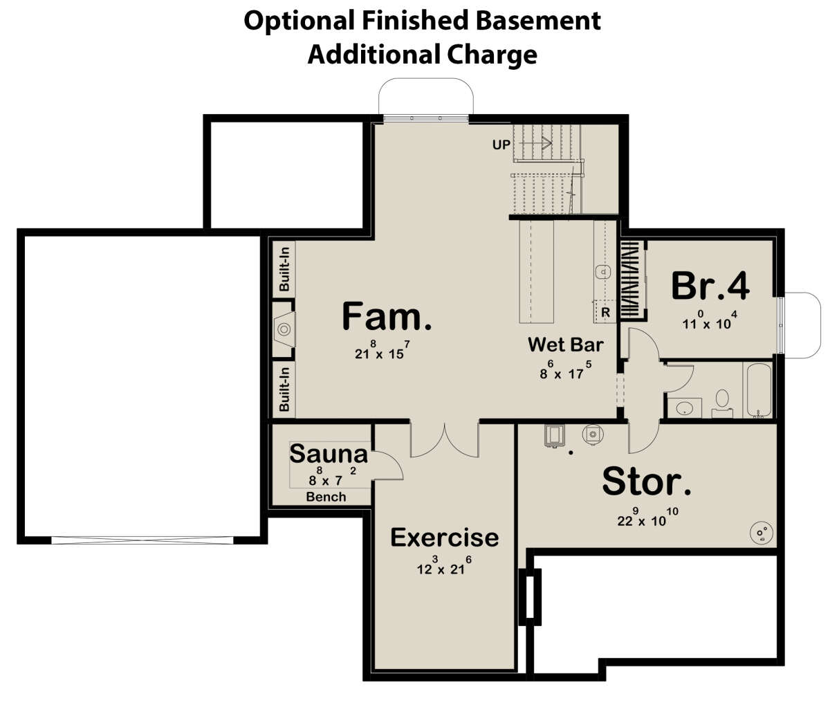 Basement for House Plan #963-00657