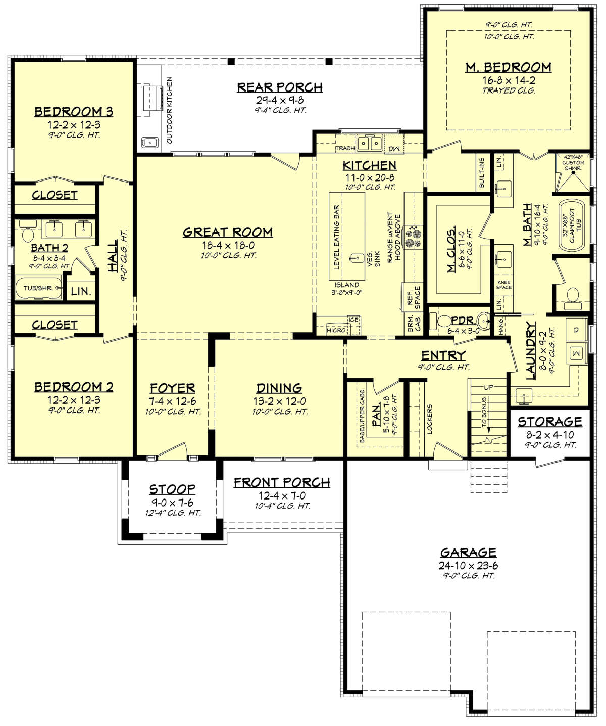 Main Floor  for House Plan #041-00283