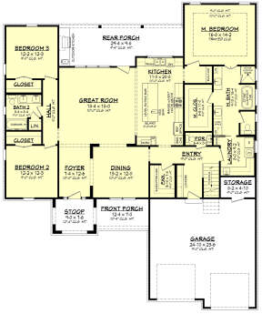 Main Floor  for House Plan #041-00283