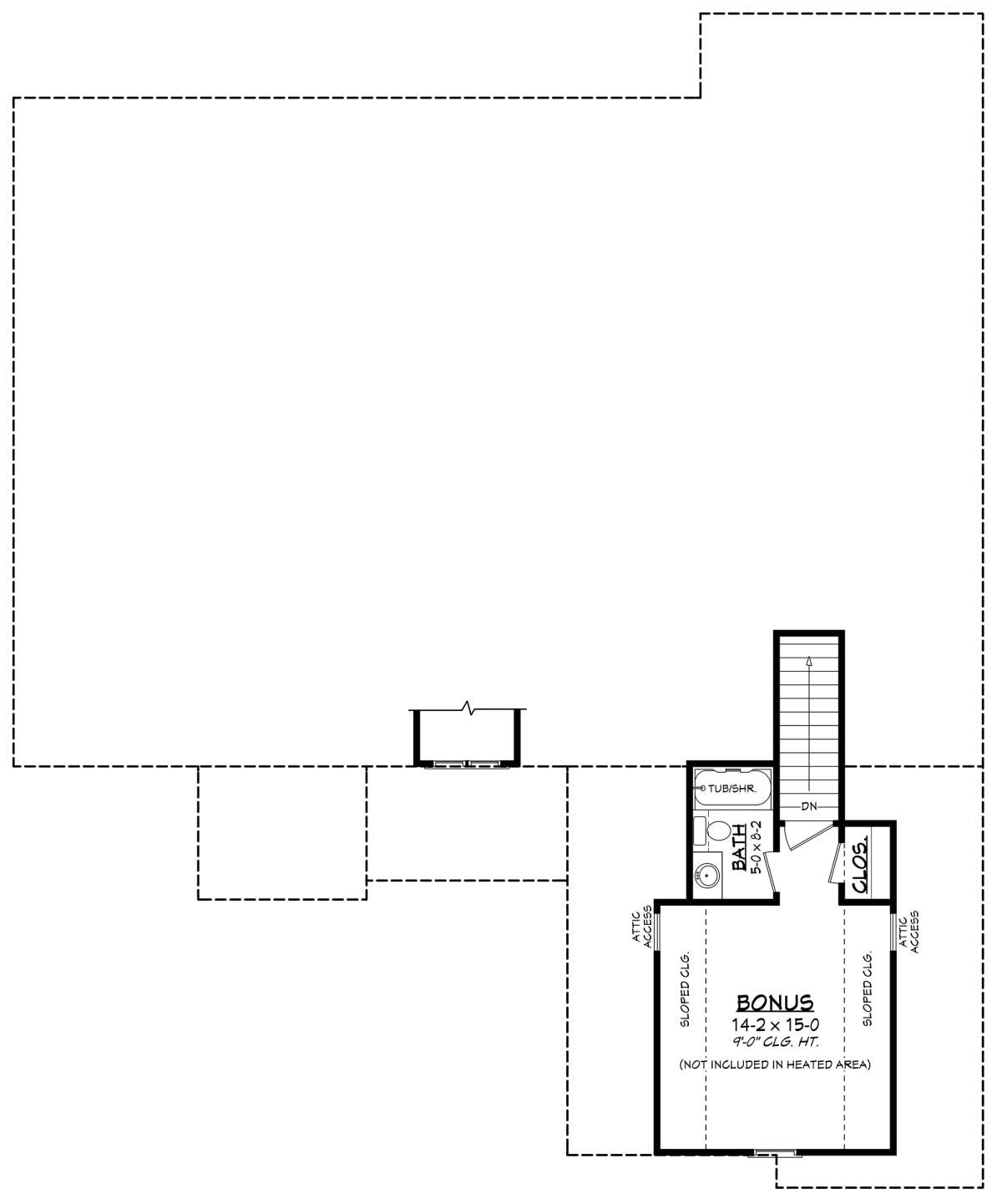 Bonus Room for House Plan #041-00283