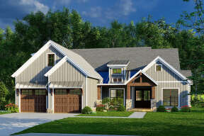 Modern Farmhouse House Plan #8318-00270 Elevation Photo