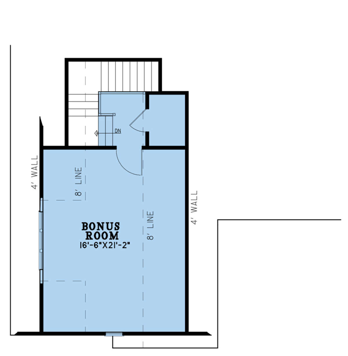 Bonus Room for House Plan #8318-00270
