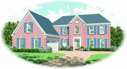 4 Bed, 3 Bath, 2782 Square Foot House Plan - #053-00400
