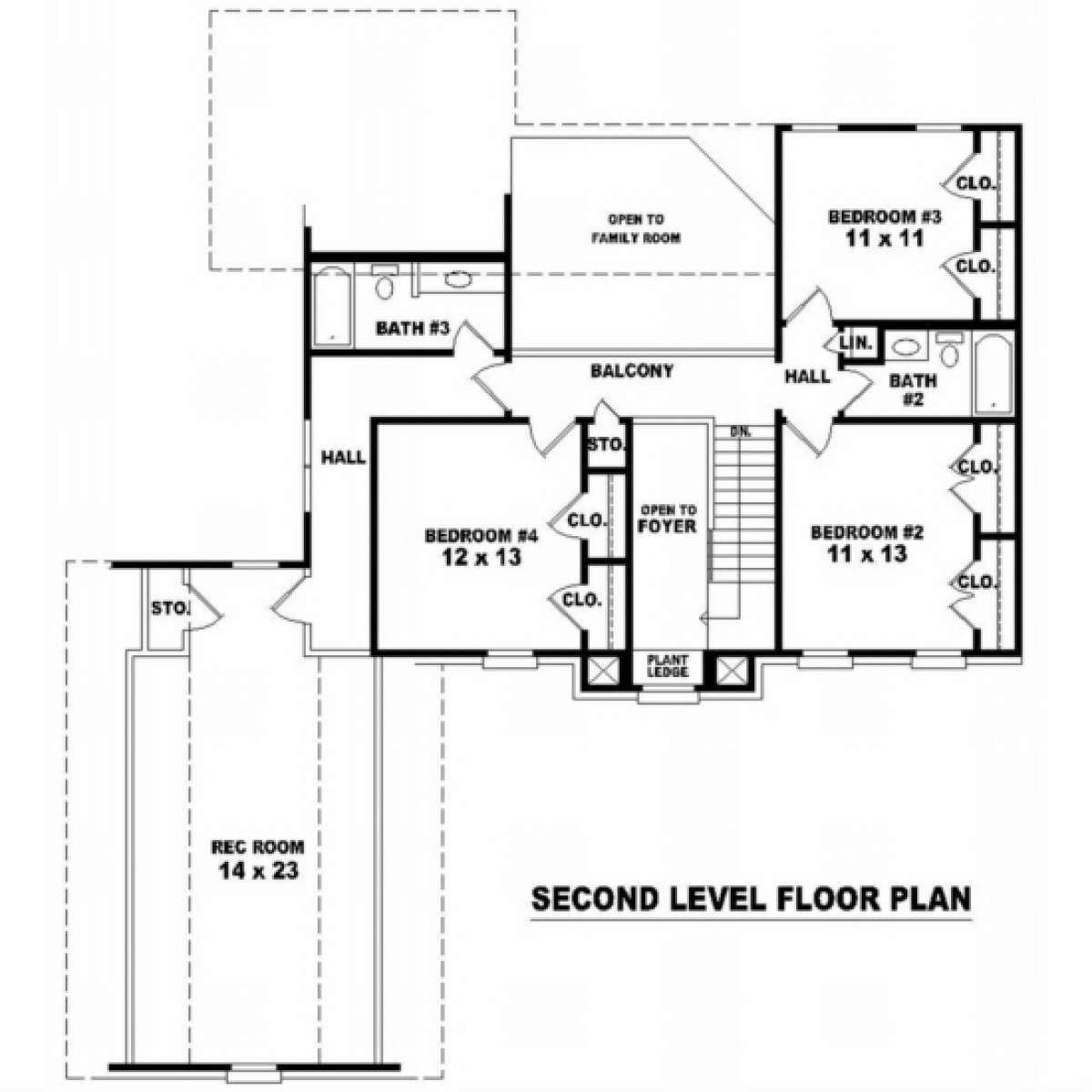 Floorplan 2 for House Plan #053-00400