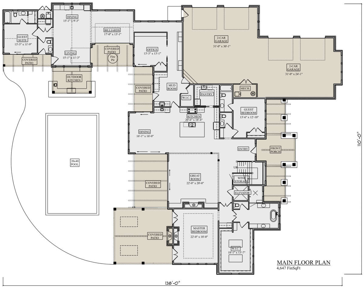 Main Floor  for House Plan #5631-00180