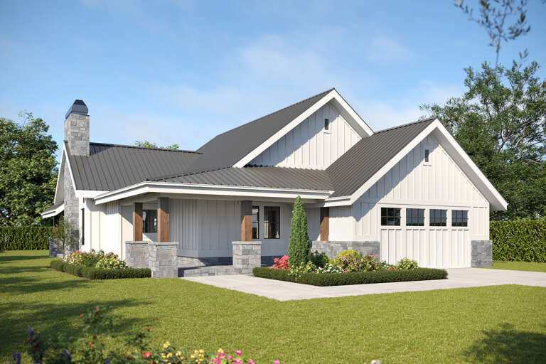 Modern Farmhouse House Plan #5631-00181 Elevation Photo