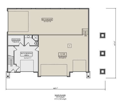 First Floor for House Plan #5631-00182