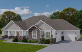 Craftsman House Plan #2802-00162 Elevation Photo