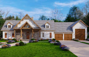 Craftsman House Plan #699-00298 Elevation Photo