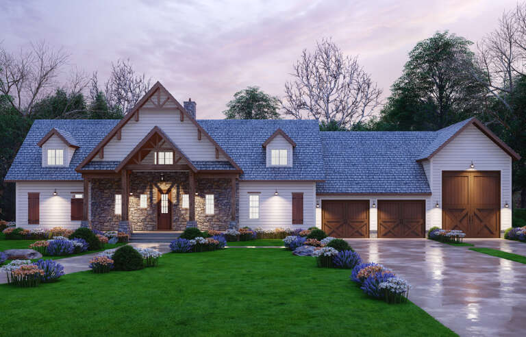 Craftsman House Plan #699-00298 Elevation Photo