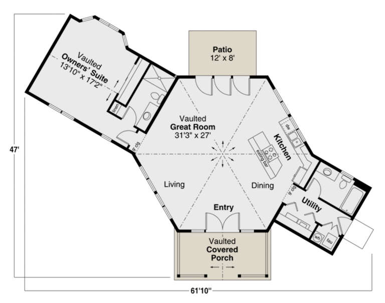 House Plan House Plan #27359 Drawing 1