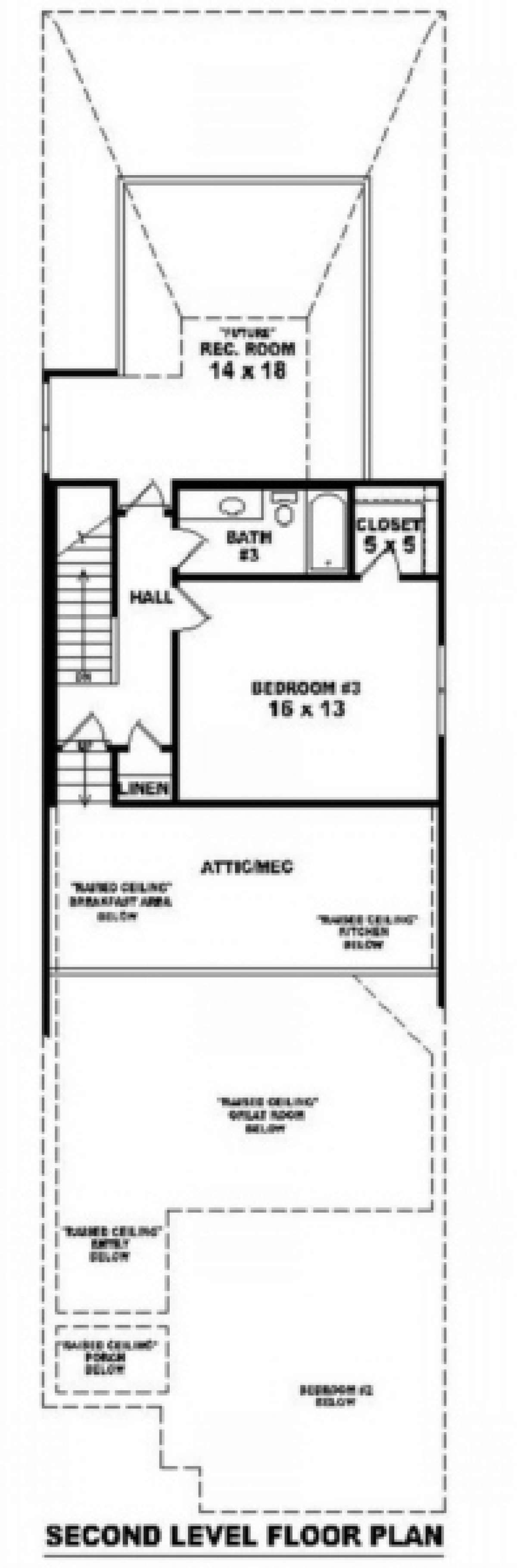 Floorplan 2 for House Plan #053-00401