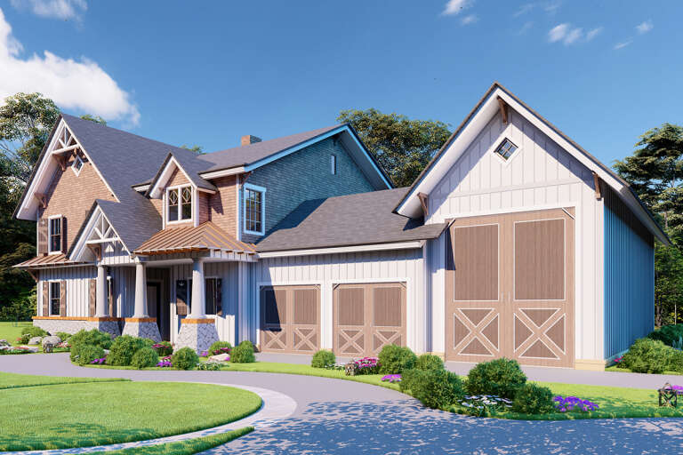 Barn House Plan #699-00299 Elevation Photo