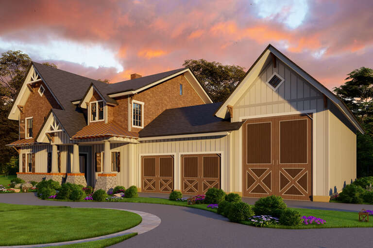 Barn House Plan #699-00299 Elevation Photo