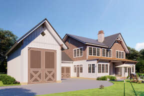Barn House Plan #699-00299 Elevation Photo