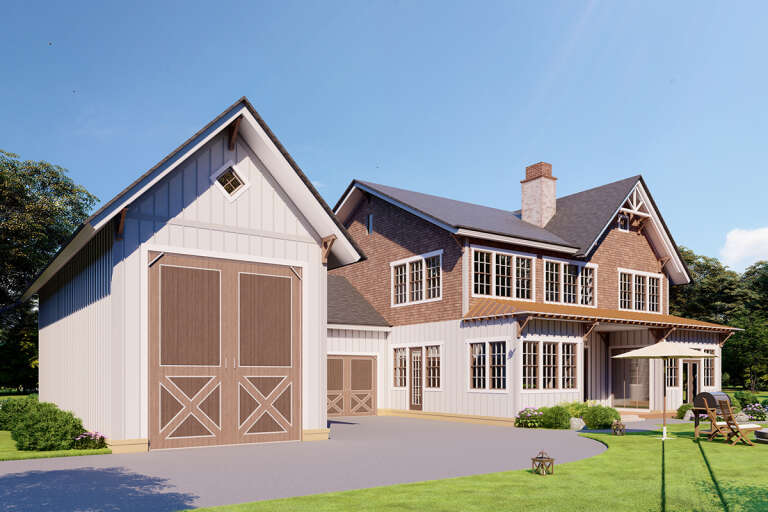 Barn House Plan #699-00299 Elevation Photo
