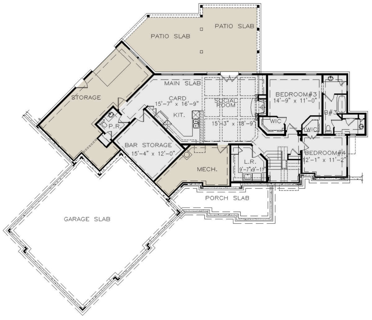 Basement for House Plan #699-00300