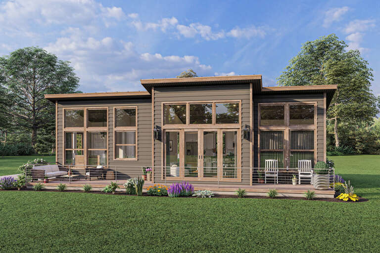 House Plan House Plan #27362 Rear Elevation