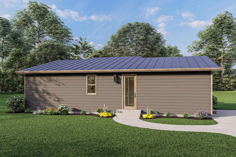 Modern House Plan #1462-00047 Elevation Photo