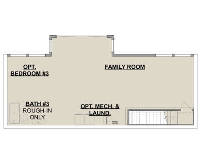 Basement for House Plan #1462-00047