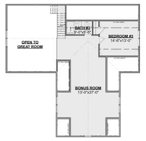 Second Floor for House Plan #1462-00048