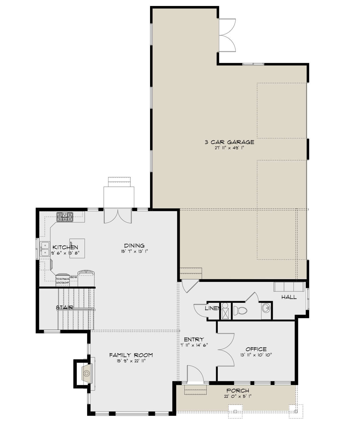 Main Floor  for House Plan #2802-00165