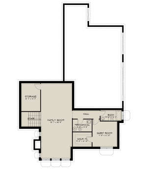 Basement for House Plan #2802-00165