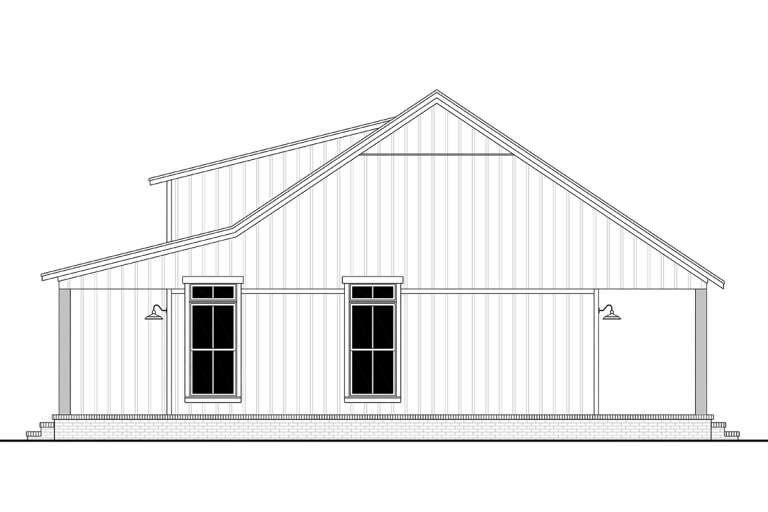Modern Farmhouse House Plan #041-00284 Elevation Photo