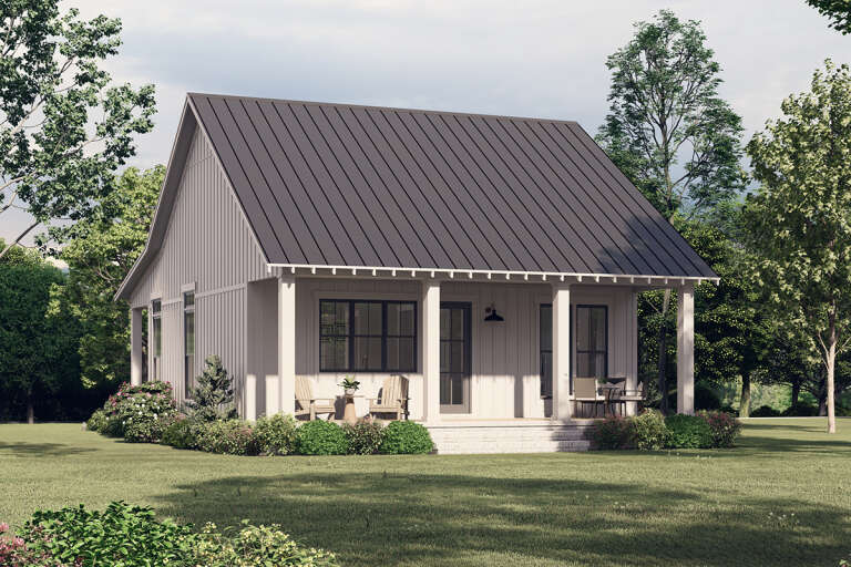Modern Farmhouse House Plan #041-00284 Elevation Photo