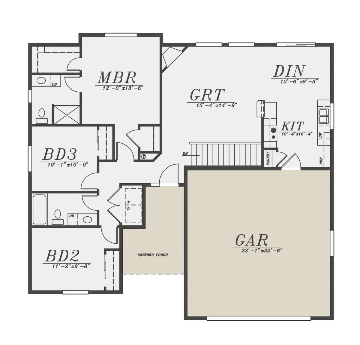Main Floor  for House Plan #5244-00010