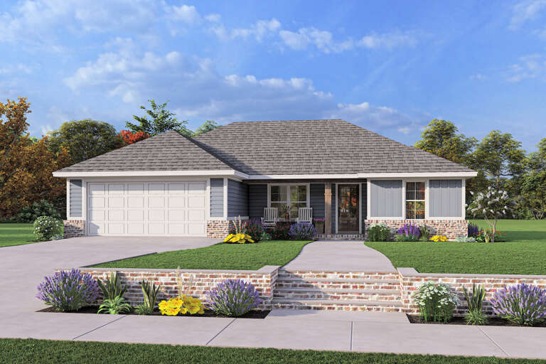 Modern Farmhouse House Plan #041-00285 Elevation Photo