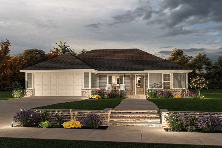 Modern Farmhouse House Plan #041-00285 Elevation Photo