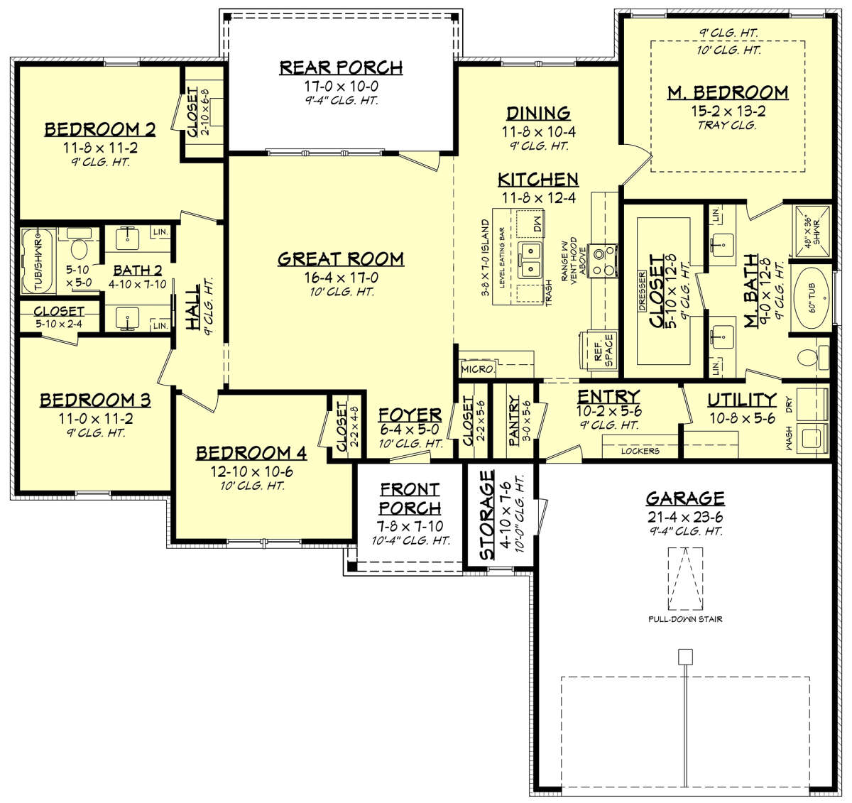 Main Floor  for House Plan #041-00286