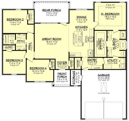 Main Floor  for House Plan #041-00286