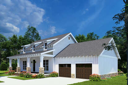 Modern Farmhouse House Plan #8318-00273 Elevation Photo
