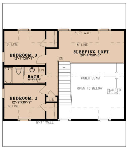 Second Floor for House Plan #8318-00273