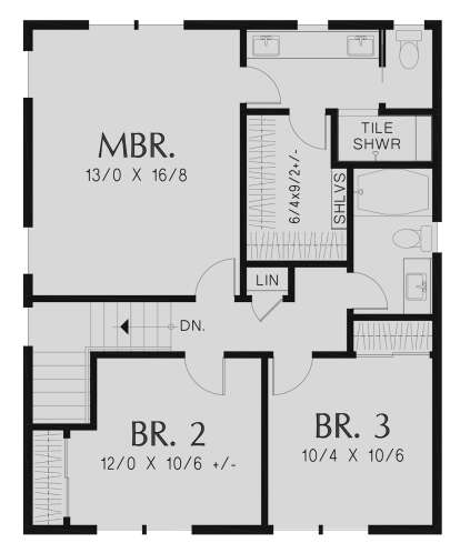 Second Floor for House Plan #2559-00947