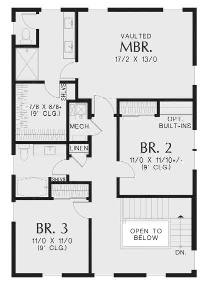 Second Floor for House Plan #2559-00949