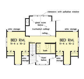 Second Floor for House Plan #2865-00251