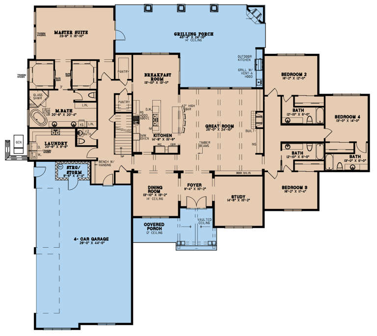 House Plan House Plan #27383 Drawing 1