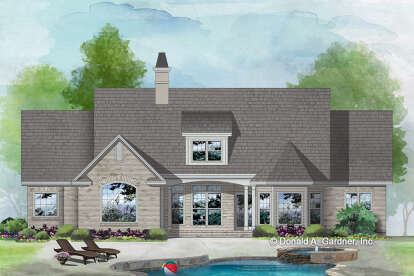 European House Plan #2865-00253 Elevation Photo