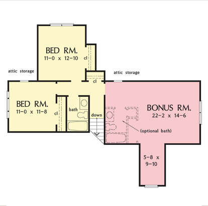 Second Floor for House Plan #2865-00254