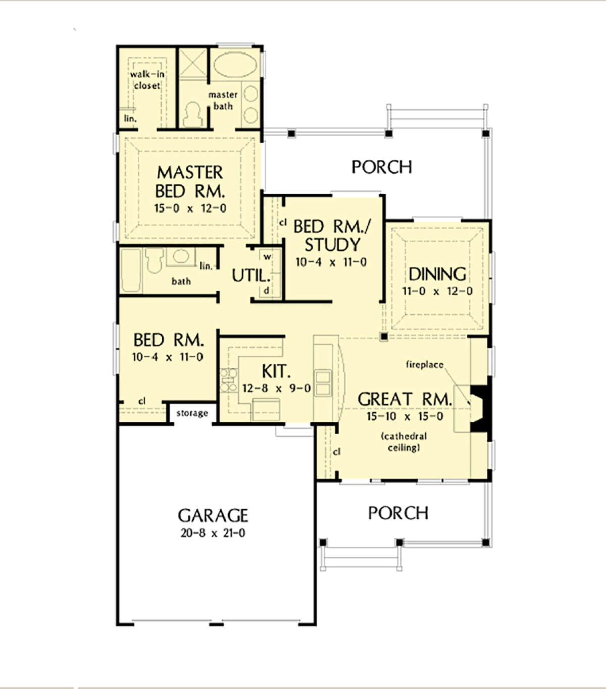 Main Floor  for House Plan #2865-00255