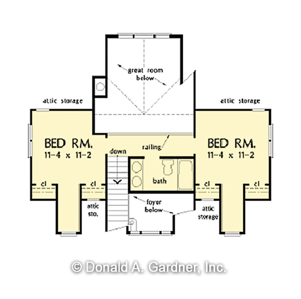 Second Floor for House Plan #2865-00256