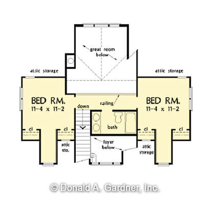 Second Floor for House Plan #2865-00256