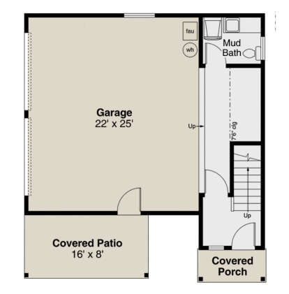 Garage for House Plan #035-01020