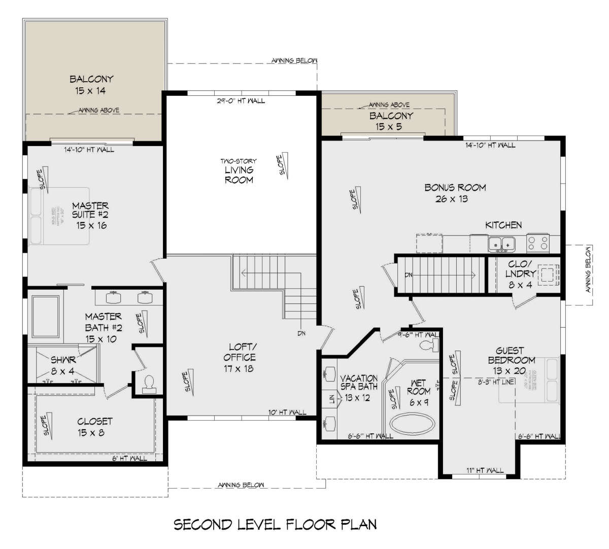 Second Floor for House Plan #940-00542