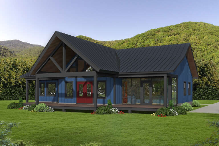 Mountain House Plan #940-00543 Elevation Photo