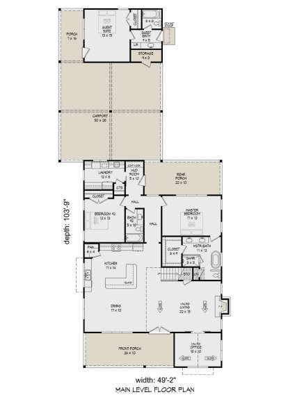 House Plan House Plan #27393 Drawing 1