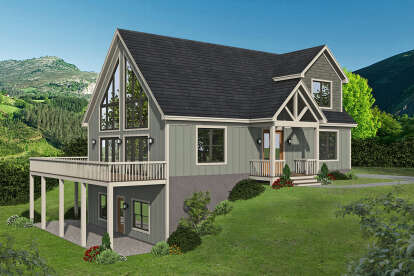 Mountain House Plan #940-00545 Elevation Photo